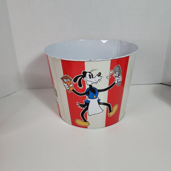 💥 SOLD 💥 Vintage Disney Metal Popcorn Bucket 5 Piece Set - Picture 3 of 7